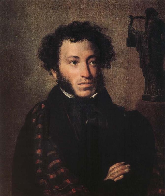 Orest Kiprensky Portrait of Alexander Pushkin France oil painting art